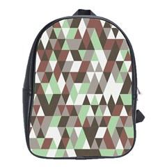 Coco Mint Triangles School Bag (large) by WensdaiAmbrose