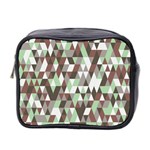 Coco Mint Triangles Mini Toiletries Bag (Two Sides) Front