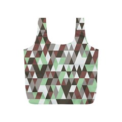 Coco Mint Triangles Full Print Recycle Bag (s) by WensdaiAmbrose