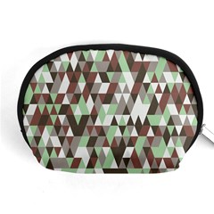 Coco Mint Triangles Accessory Pouch (Medium)