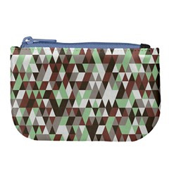 Coco Mint Triangles Large Coin Purse