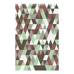 Coco Mint Triangles Shower Curtain 48  X 72  (small)  by WensdaiAmbrose