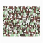 Coco Mint Triangles Small Glasses Cloth (2-Side) Back