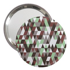 Coco Mint Triangles 3  Handbag Mirrors by WensdaiAmbrose