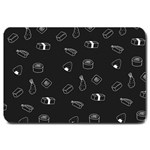 Sushi Pattern - Greyscale Large Doormat  30 x20  Door Mat