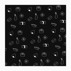 Sushi Pattern - Greyscale Medium Glasses Cloth by WensdaiAmbrose