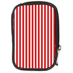 Candy Stripes Compact Camera Leather Case by WensdaiAmbrose