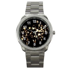 Shooting Stars Sport Metal Watch by WensdaiAmbrose