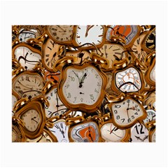 Time Clock Watches Small Glasses Cloth by Mariart