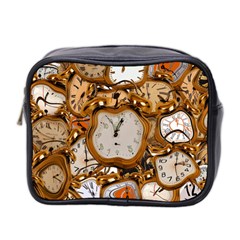 Time Clock Watches Mini Toiletries Bag (two Sides) by Mariart