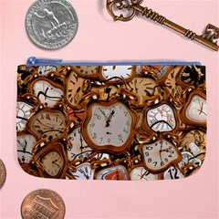 Time Clock Watches Large Coin Purse by Mariart