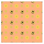 Honey Bee Mine Large Satin Scarf (Square) Front