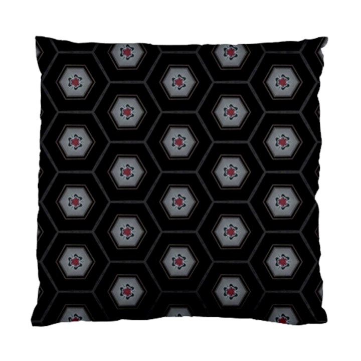 Geometric Pattern - Black Standard Cushion Case (Two Sides)