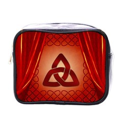 The Celtic Knot In Red Colors Mini Toiletries Bag (one Side) by FantasyWorld7