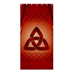 The Celtic Knot In Red Colors Shower Curtain 36  X 72  (stall)  by FantasyWorld7