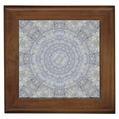 Lace Flower Planet And Decorative Star Framed Tiles by pepitasart