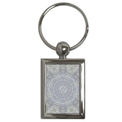 Lace Flower Planet And Decorative Star Key Chains (rectangle)  by pepitasart