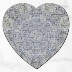 Lace Flower Planet And Decorative Star Jigsaw Puzzle (heart) by pepitasart