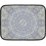 Lace Flower Planet And Decorative Star Fleece Blanket (Mini) 35 x27  Blanket