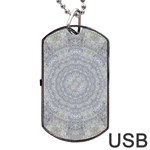 Lace Flower Planet And Decorative Star Dog Tag USB Flash (One Side) Front