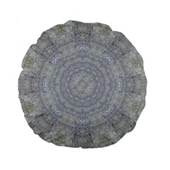 Lace Flower Planet And Decorative Star Standard 15  Premium Flano Round Cushions by pepitasart