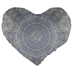 Lace Flower Planet And Decorative Star Large 19  Premium Flano Heart Shape Cushions Front