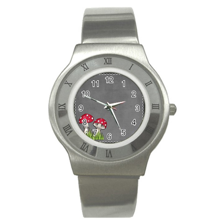 Mushroom Season Stainless Steel Watch