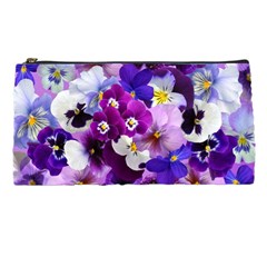 Pretty Purple Pansies Pencil Cases