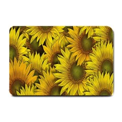 Surreal Sunflowers Small Doormat  by retrotoomoderndesigns