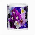 Pretty Purple Pansies Morph Mugs Center