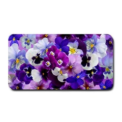 Pretty Purple Pansies Medium Bar Mats by retrotoomoderndesigns