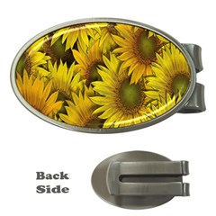 Surreal Sunflowers Money Clips (oval)  by retrotoomoderndesigns