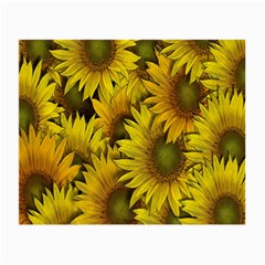 Surreal Sunflowers Small Glasses Cloth by retrotoomoderndesigns