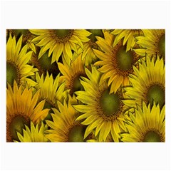 Surreal Sunflowers Large Glasses Cloth (2-side) by retrotoomoderndesigns