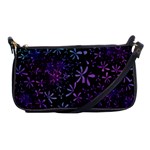 Retro Lilac Pattern Shoulder Clutch Bag Front