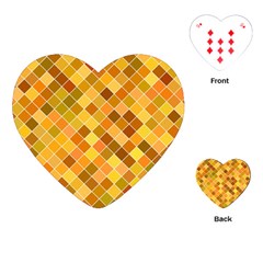 Square Pattern Diagonal Playing Cards (heart) by Mariart