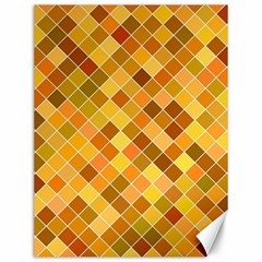 Square Pattern Diagonal Canvas 12  X 16  by Mariart