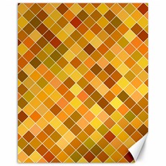 Square Pattern Diagonal Canvas 16  X 20  by Mariart