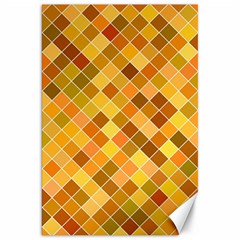 Square Pattern Diagonal Canvas 20  X 30  by Mariart