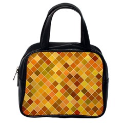 Square Pattern Diagonal Classic Handbag (one Side) by Mariart