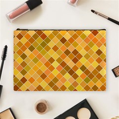 Square Pattern Diagonal Cosmetic Bag (large) by Mariart