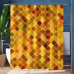 Square Pattern Diagonal Shower Curtain 60  X 72  (medium)  by Mariart