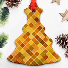 Square Pattern Diagonal Ornament (christmas Tree)  by Mariart