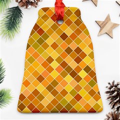 Square Pattern Diagonal Bell Ornament (two Sides) by Mariart