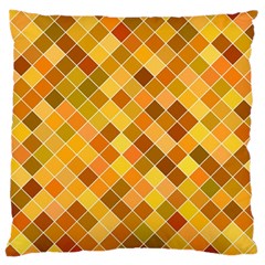 Square Pattern Diagonal Large Cushion Case (one Side) by Mariart