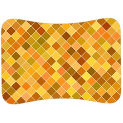 Square Pattern Diagonal Velour Seat Head Rest Cushion