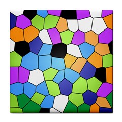 Stained Glass Colourful Pattern Tile Coasters by Mariart