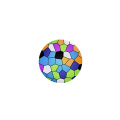 Stained Glass Colourful Pattern 1  Mini Buttons by Mariart