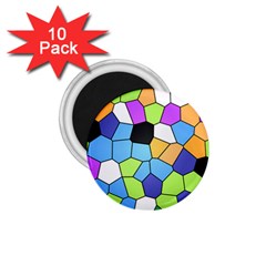 Stained Glass Colourful Pattern 1 75  Magnets (10 Pack)  by Mariart