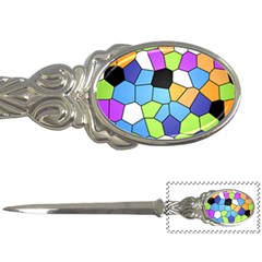 Stained Glass Colourful Pattern Letter Opener by Mariart